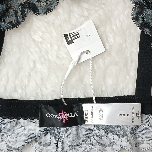 NWT Cosabella Never Say Never Leopard Printed Tall Triangle Bralette Size Small - Picture 3 of 6